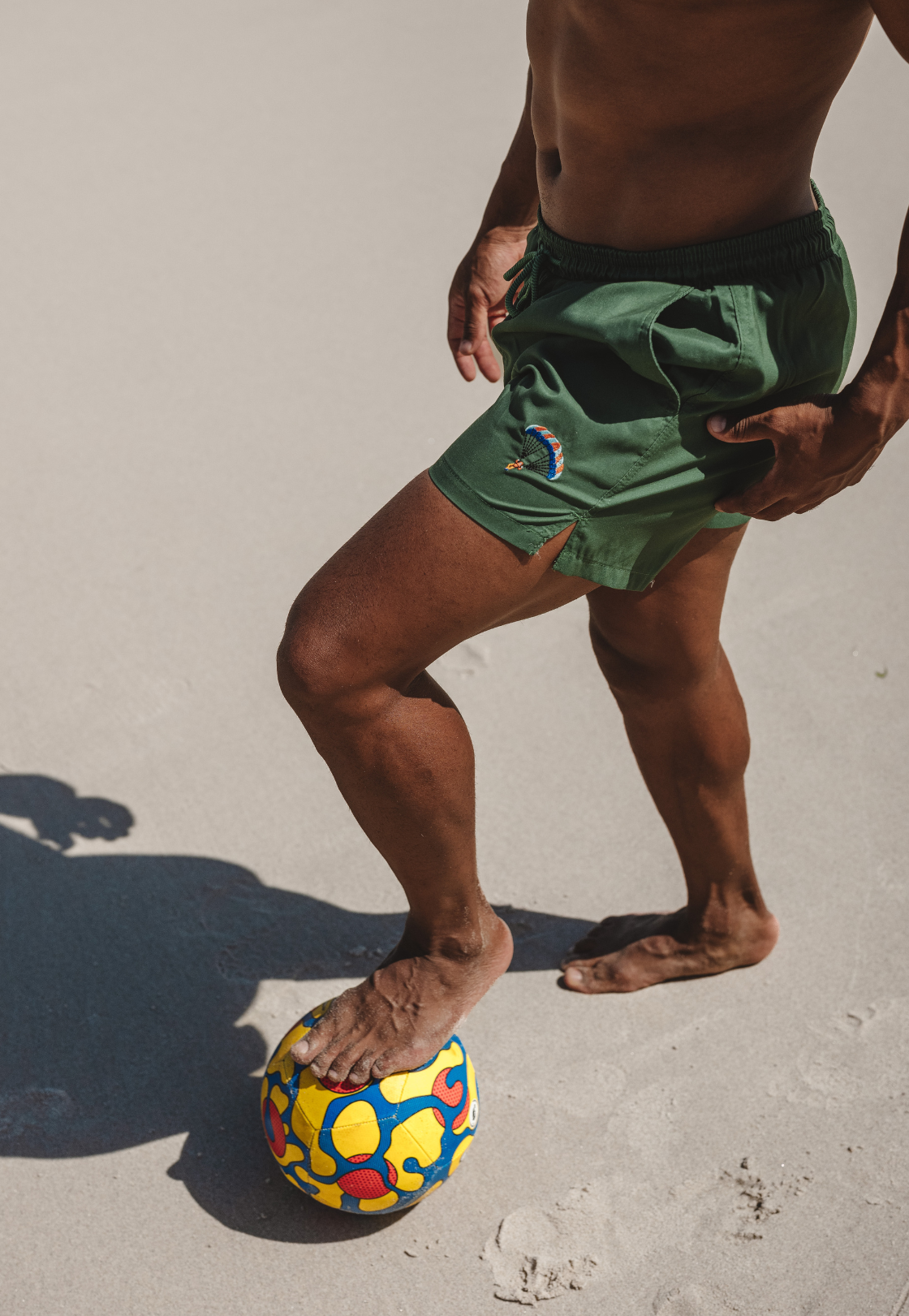 Parachute Plain Father & Son Swim Trunks