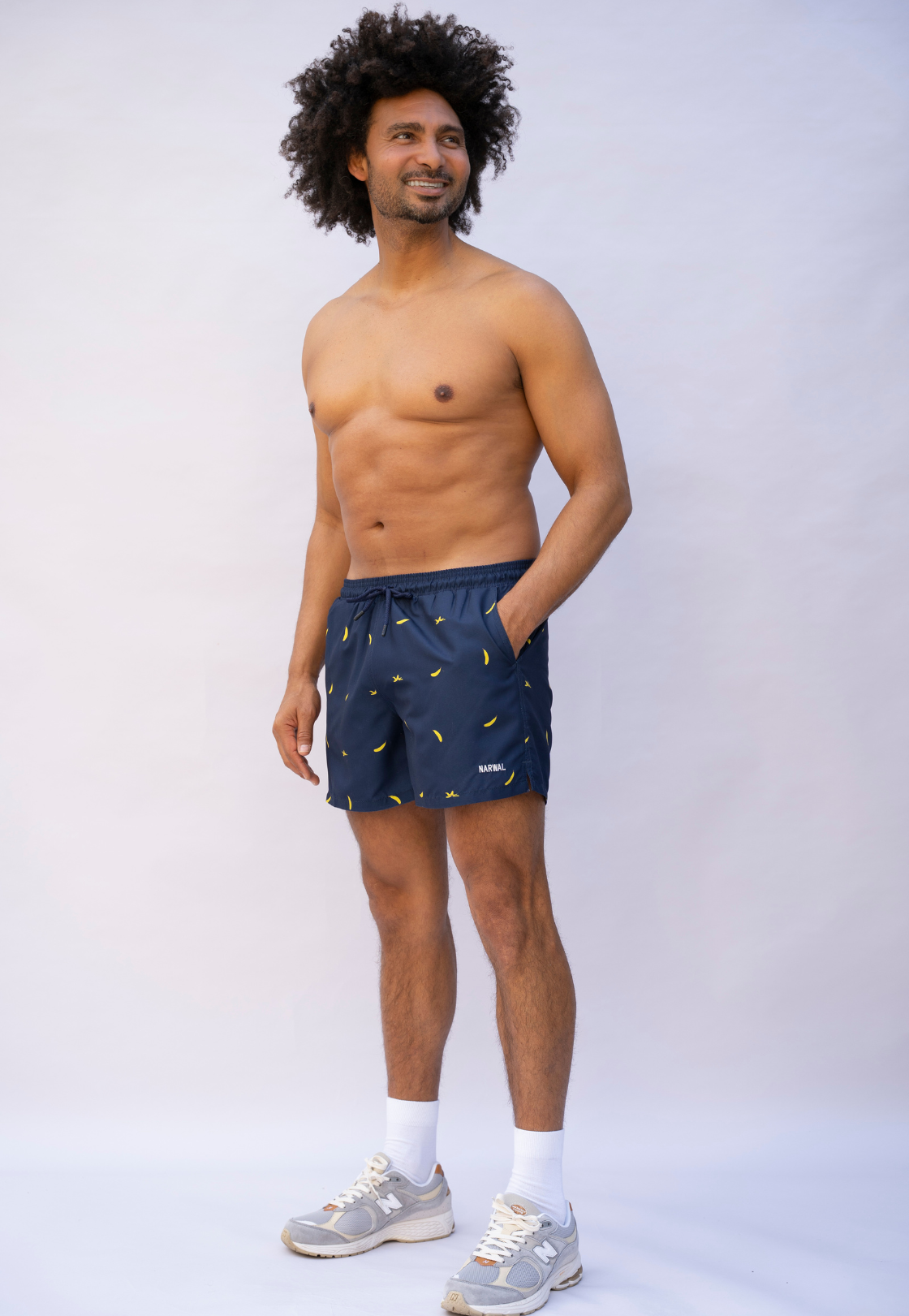 Banana Blue Father & Son Swim Trunks