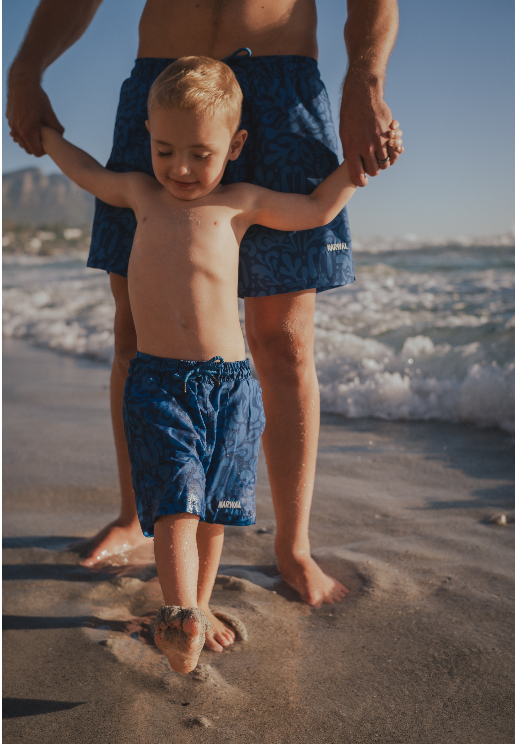 Splash Blue Father & Son Swim Trunks