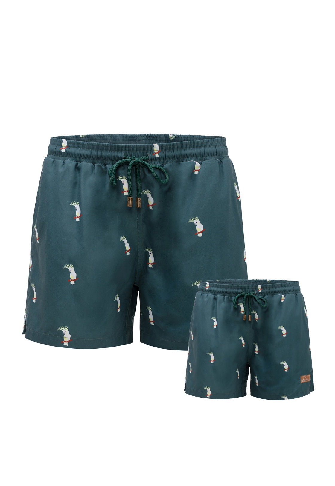 Cockatoo Father & Son Swim Trunks Bundle