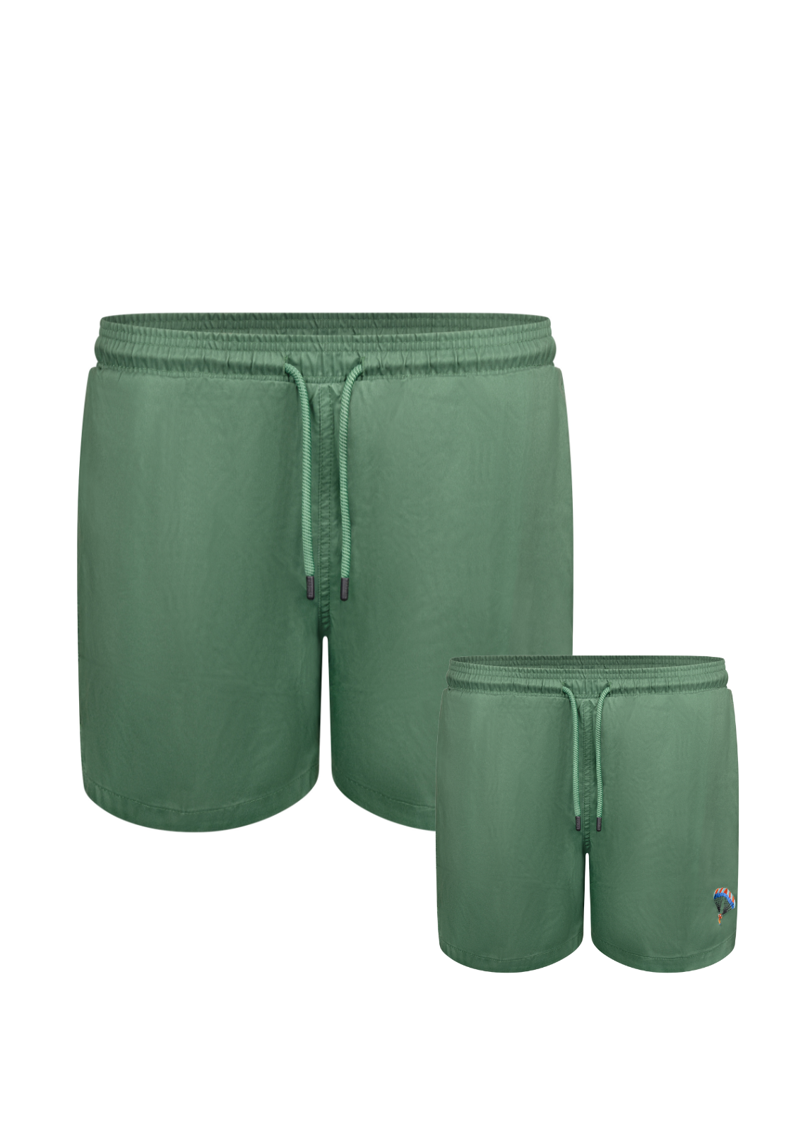 Parachute Plain Father & Son Swim Trunks