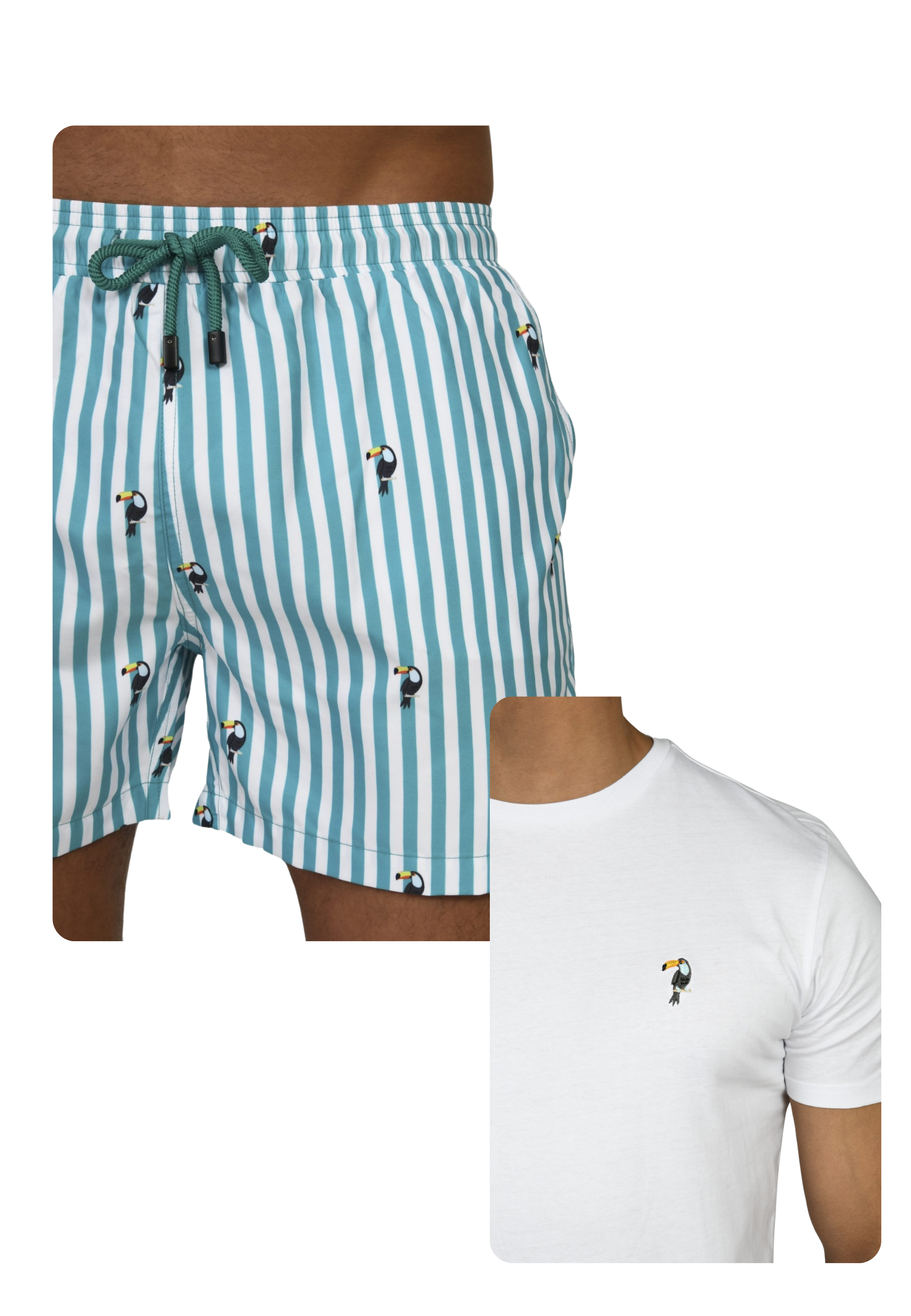 Tucan Swim Trunks and T-shirt Bundle